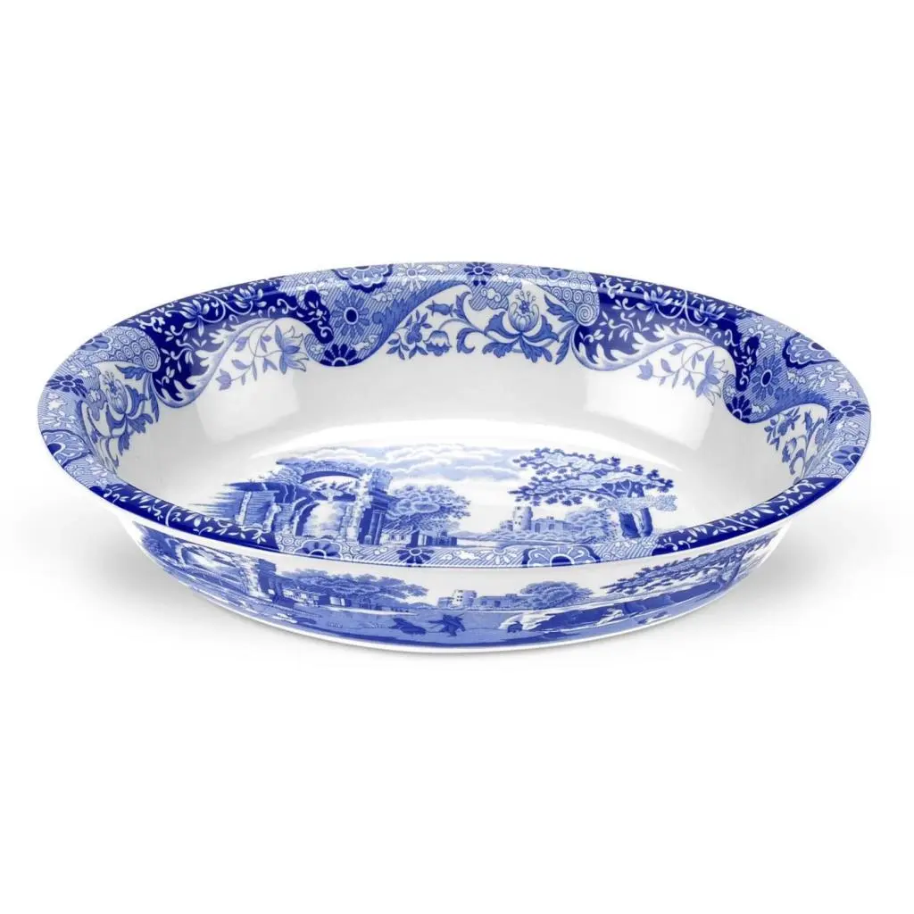 Spode Blue Italian Oval Çukur Servis 28 Cm