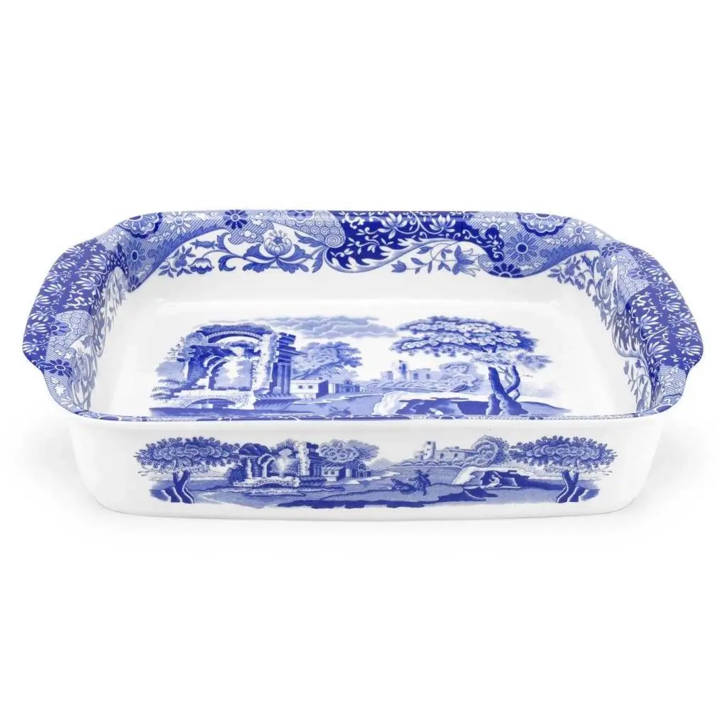 Spode Blue Italian Dıkdörtgen Fırın Servisi 30 Cm