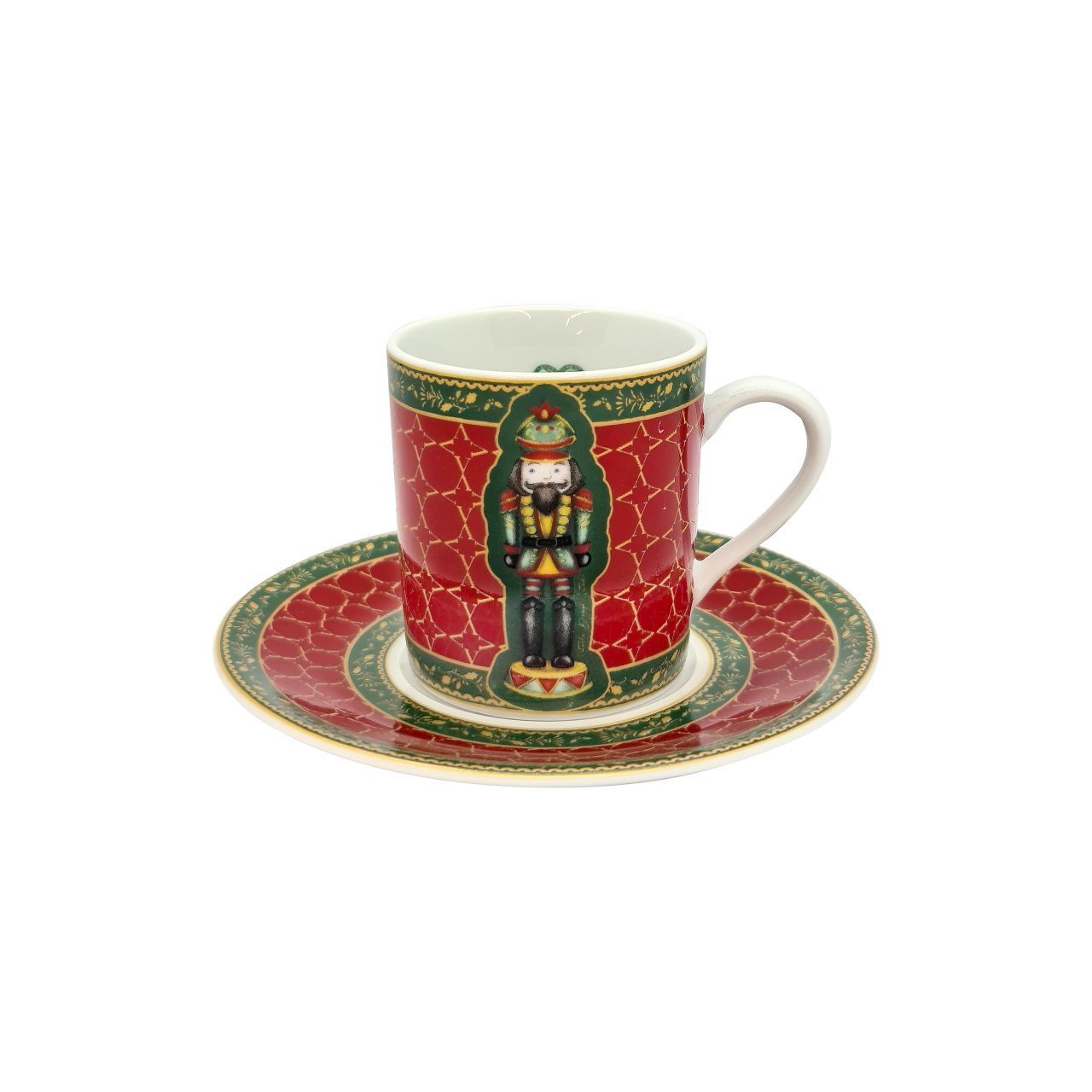 Nutcracker Kırmızı Porselen Kahve Fincanı