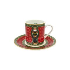 Nutcracker Kırmızı Porselen Kahve Fincanı