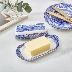 Spode Blue Italian Tereyağlık