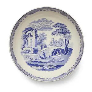 Spode Blue Italian Yuvarlak Salata Servis
