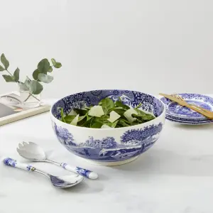 Spode Blue Italian Yuvarlak Salata Servis