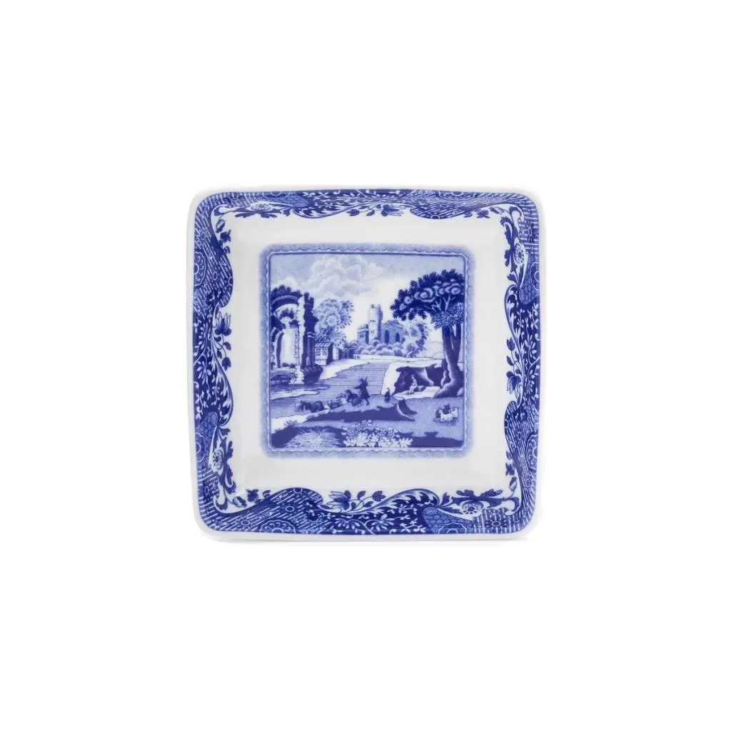 Spode Blue Italian Küçük Kare Tabak