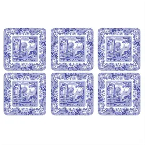 Pimpernel Blue Italian 6lı Bardak Altlığı