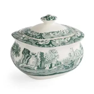 Spode Heritage Green Italian Şekerlik - Kapaklı
