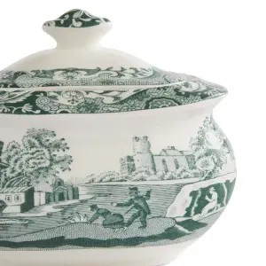 Spode Heritage Green Italian Şekerlik - Kapaklı