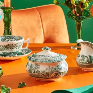 Spode Heritage Green Italian Şekerlik - Kapaklı