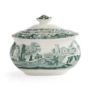 Spode Heritage Green Italian Şekerlik - Kapaklı