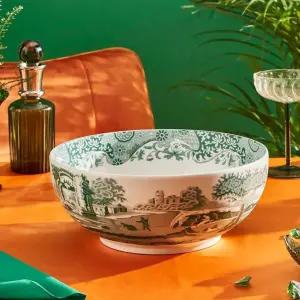 Spode Heritage Green Italian Yuvarlak Salata Servis