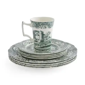 Spode Heritage Green Italian 12 parça, 4 kişilik Set
