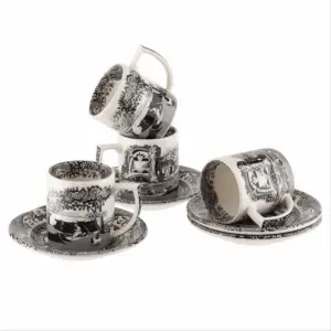 Spode Black Italian Kahve Fincanı