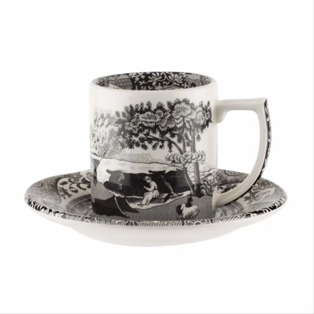 Spode Black Italian Kahve Fincanı