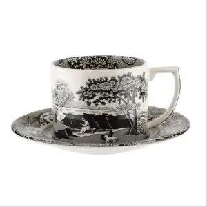 Spode Black Italian Çay Fİncanı