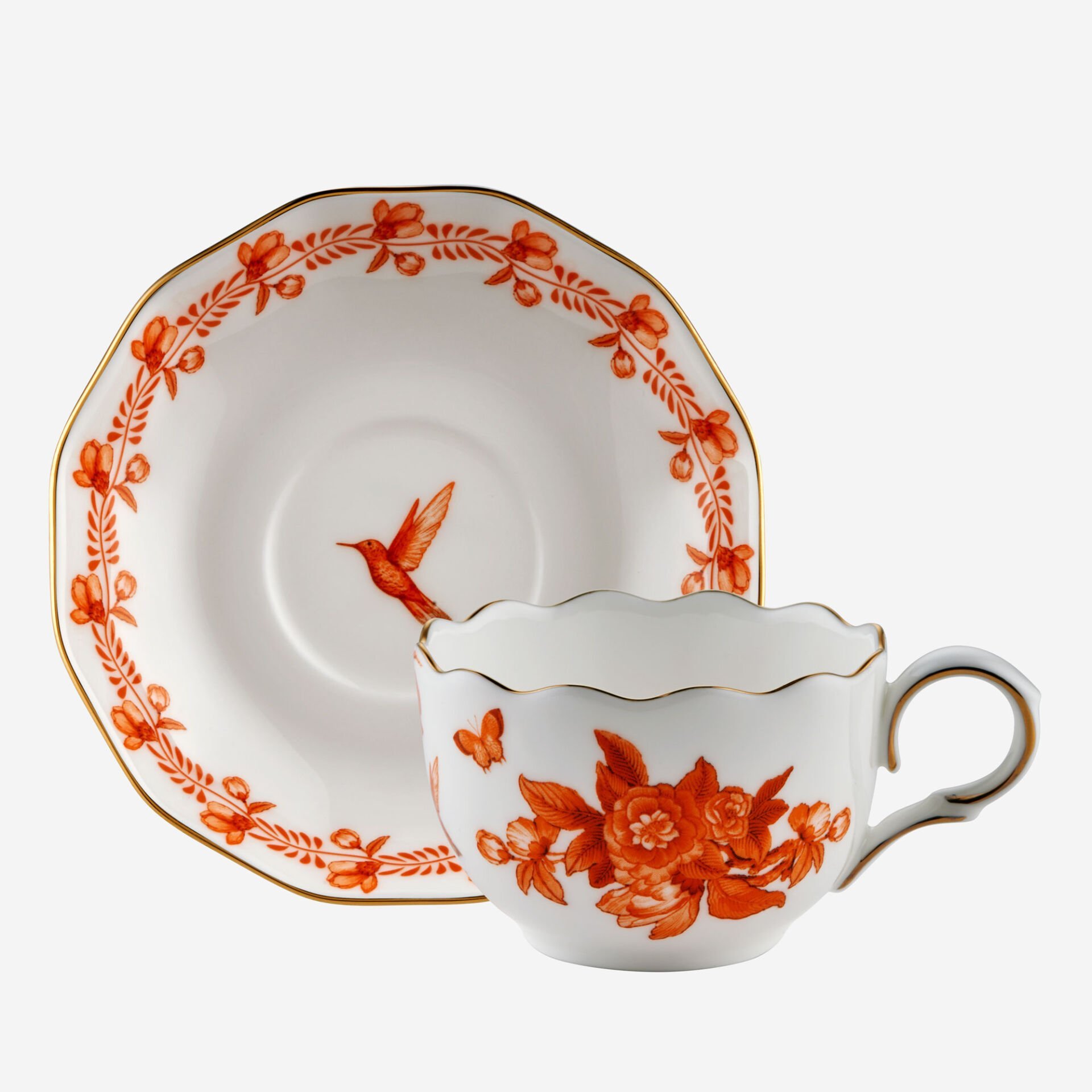 Primavera Turuncu 2'li̇ Turk Kahvesi̇ Fi̇ncan Seti̇