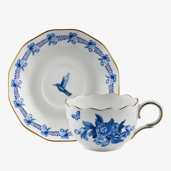 Primavera Mavi 2'li̇ Turk Kahvesi̇ Fi̇ncan Seti̇