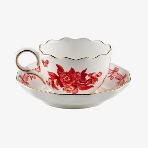 Primavera Kırmızı 2'li̇ Turk Kahvesi̇ Fi̇ncan Seti̇