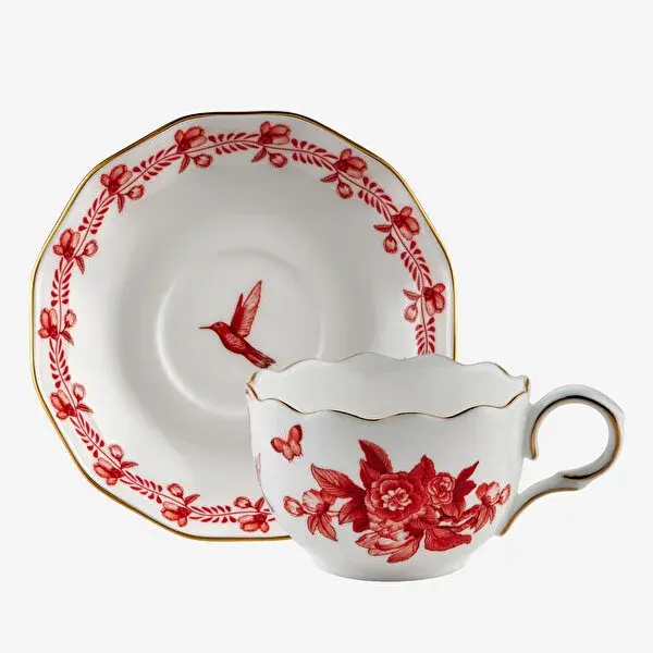 Primavera Kırmızı 2'li̇ Turk Kahvesi̇ Fi̇ncan Seti̇