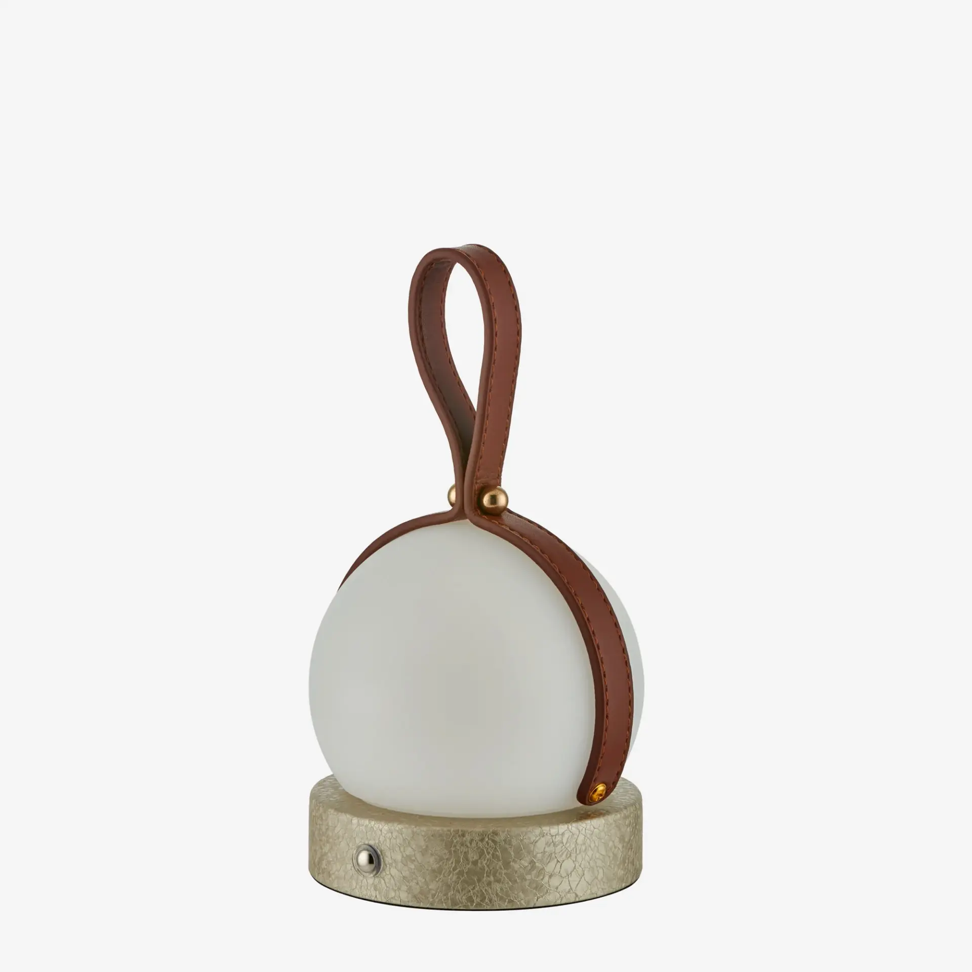 Beyaz Paslanmaz Çelik Şarjlı Masa Lambası 10X10x12 Cm Globe Collection by Chiara Alessi