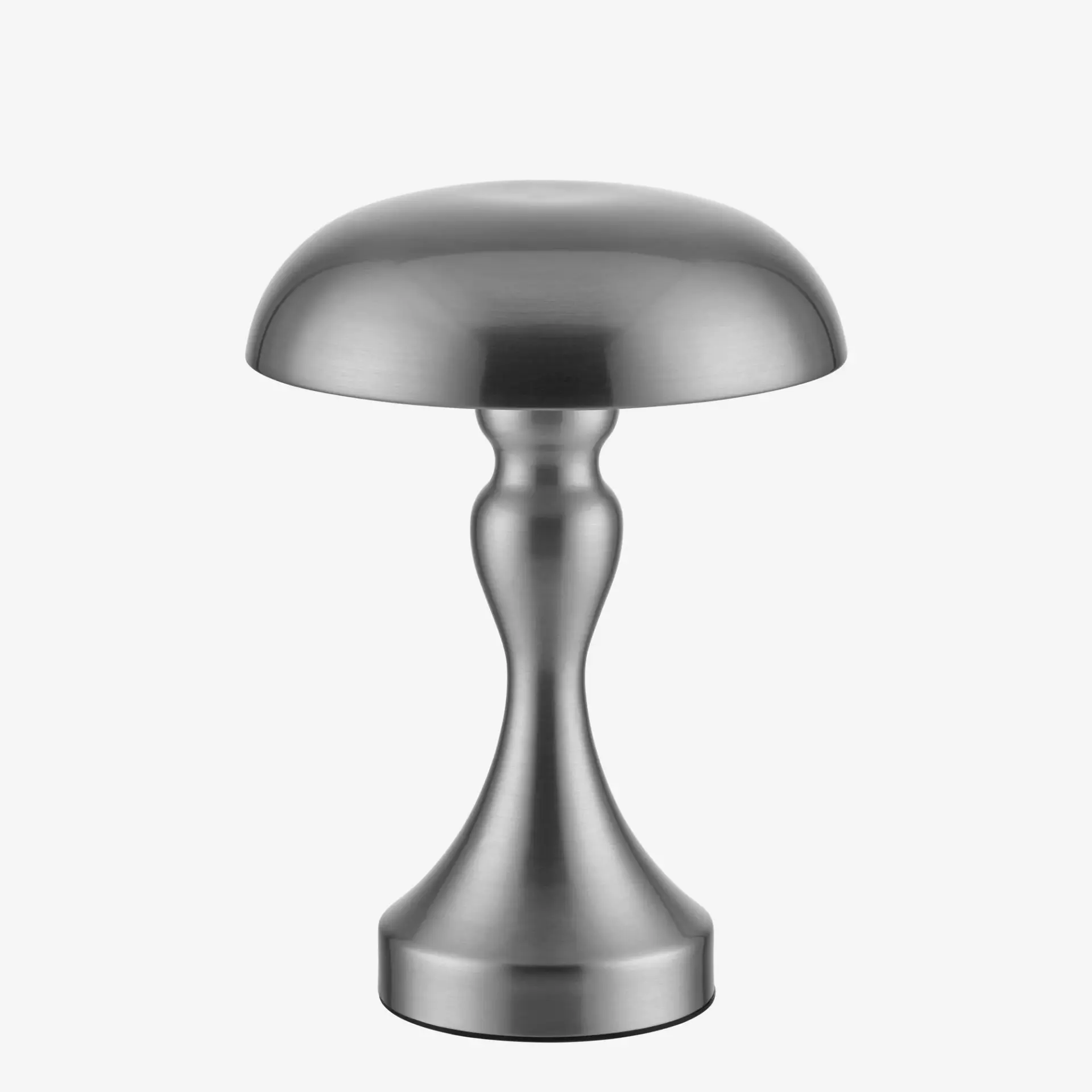 Gümüş Paslanmaz Çelik Şarjlı Masa Lambası 16X16x21 Cm Queen Collection by Chiara Alessi