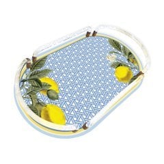 Hazeran Limon Oval Pleksi Tepsi