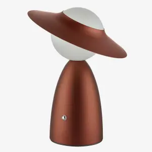 Kırmızı Paslanmaz Çelik Şarjlı Masa Lambası 20X20x25 Cm Lady Collection by Chiara Alessi