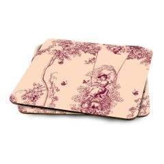 Timeless Collection Bordo 2'li MDF Amerikan Servis