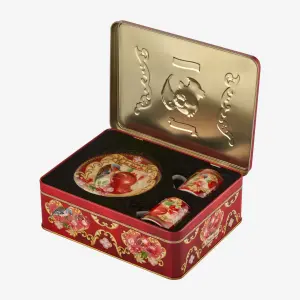 Chiara Alessi  Capri Kırmızı Porselen Kahve Fincan Seti 120 Ml