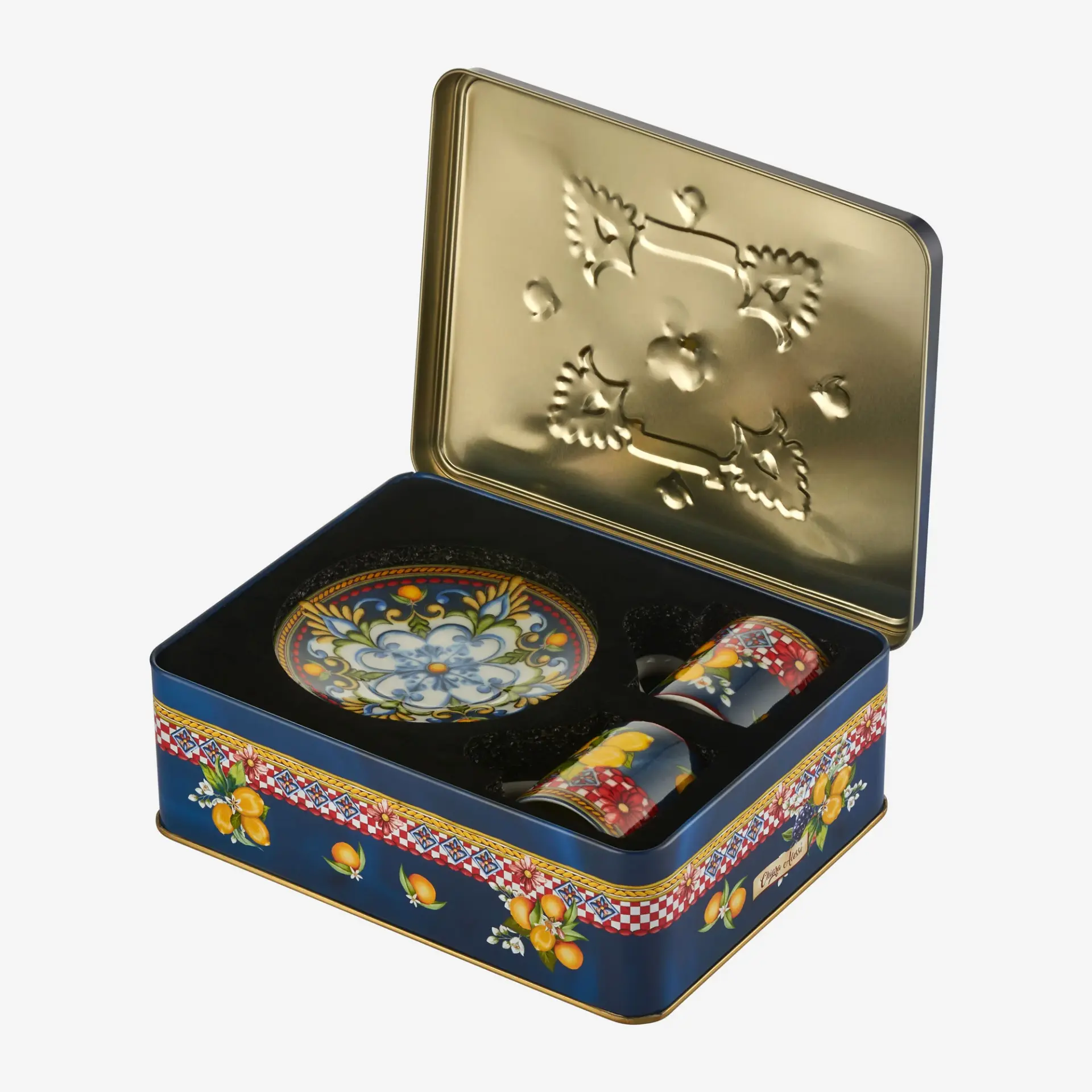 Chiara Alessi Capri Mavi Porselen Kahve Fincan Seti 120 Ml