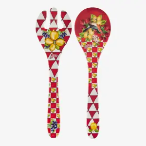 Chiara Alessi Kırmızı Melamin Servis Seti 28 Cm