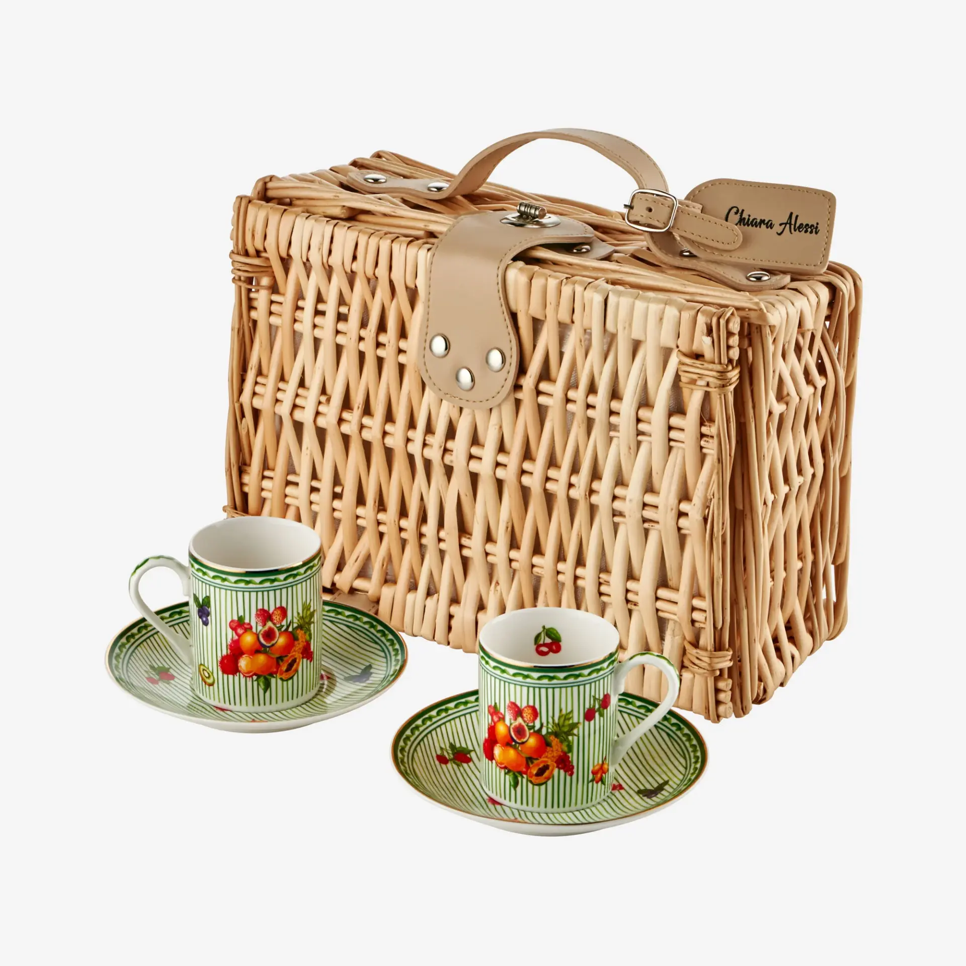 Chiara Alessi Yeşil Porselen Kahve Fincan Seti 120 Ml