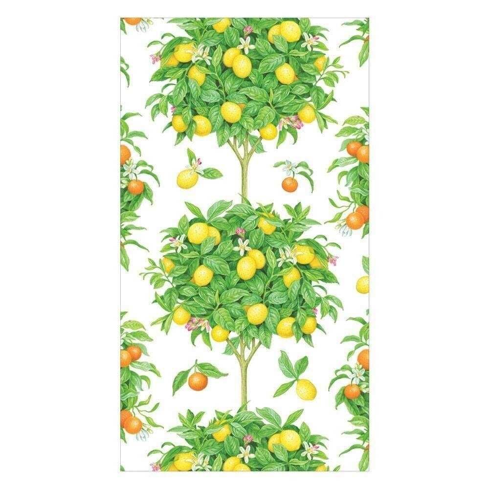 Citrus Topiaries Misafir Peçetesi Beyaz 15li Paket