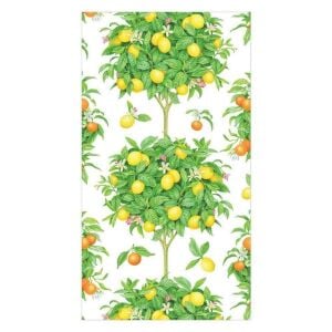 Citrus Topiaries Misafir Peçetesi Beyaz 15li Paket