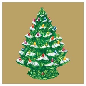 Vintage Christmas Tree Kokteyl Peçetesi 20li Paket
