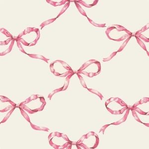 Pembe Bow Lattice Kokteyl Peçetesi 20li Paket