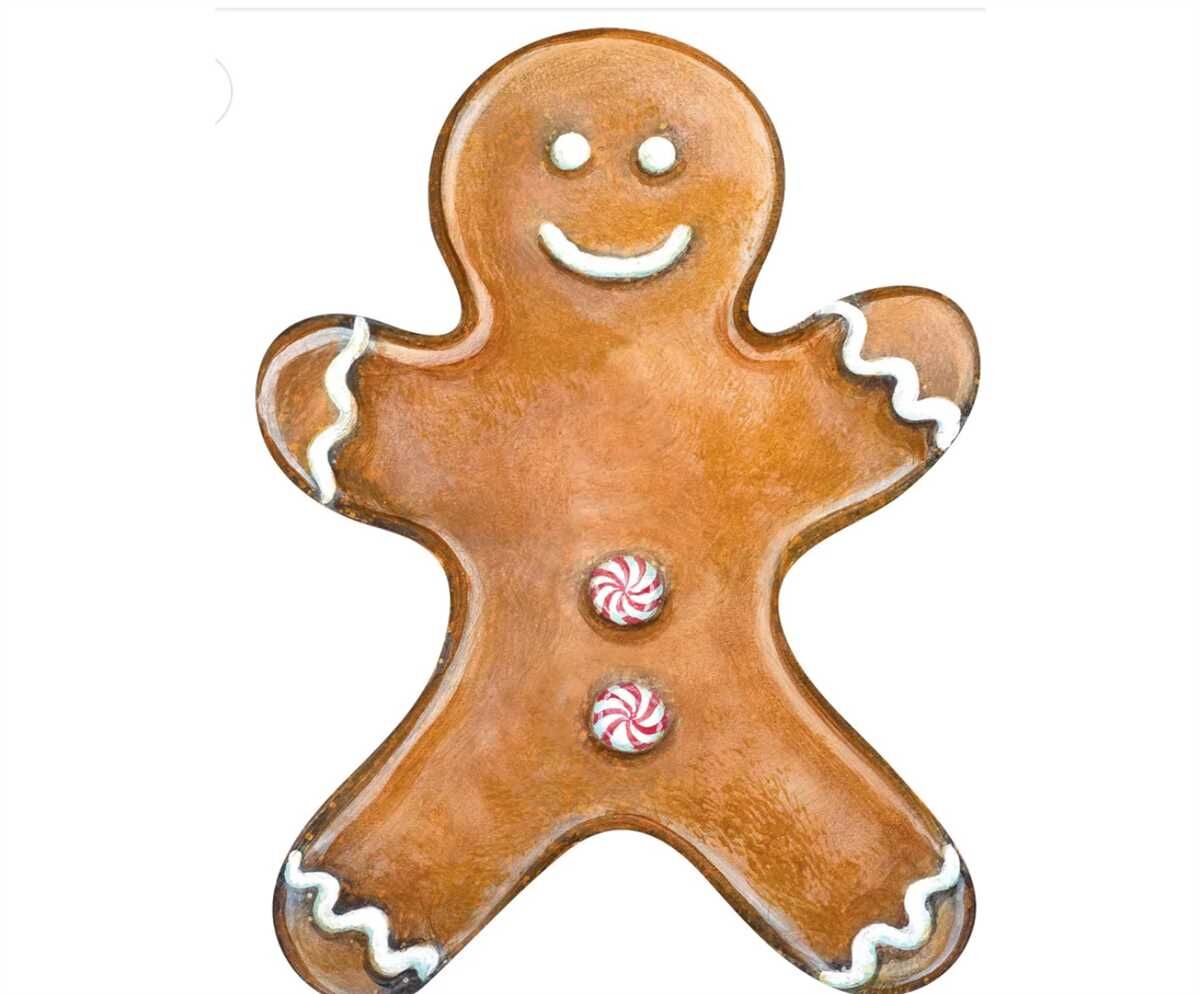 Gingerbread Man Masa Dekoru 12li Paket