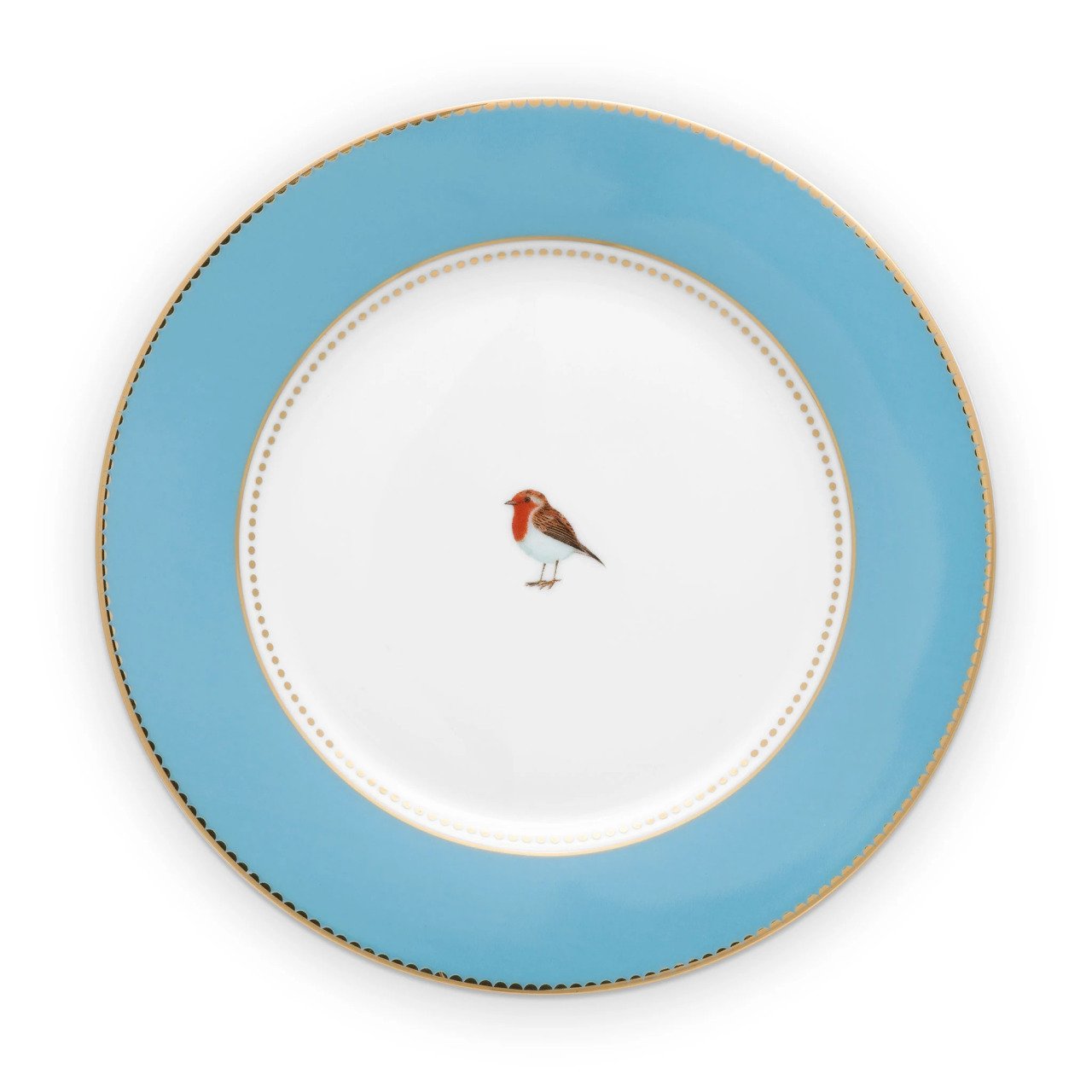Love Birds Tabak 21 Cm, Mavi