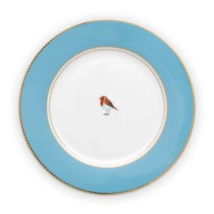 Love Birds Tabak 21 Cm, Mavi