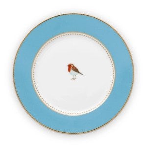Love Birds Tabak 17 Cm, Mavi