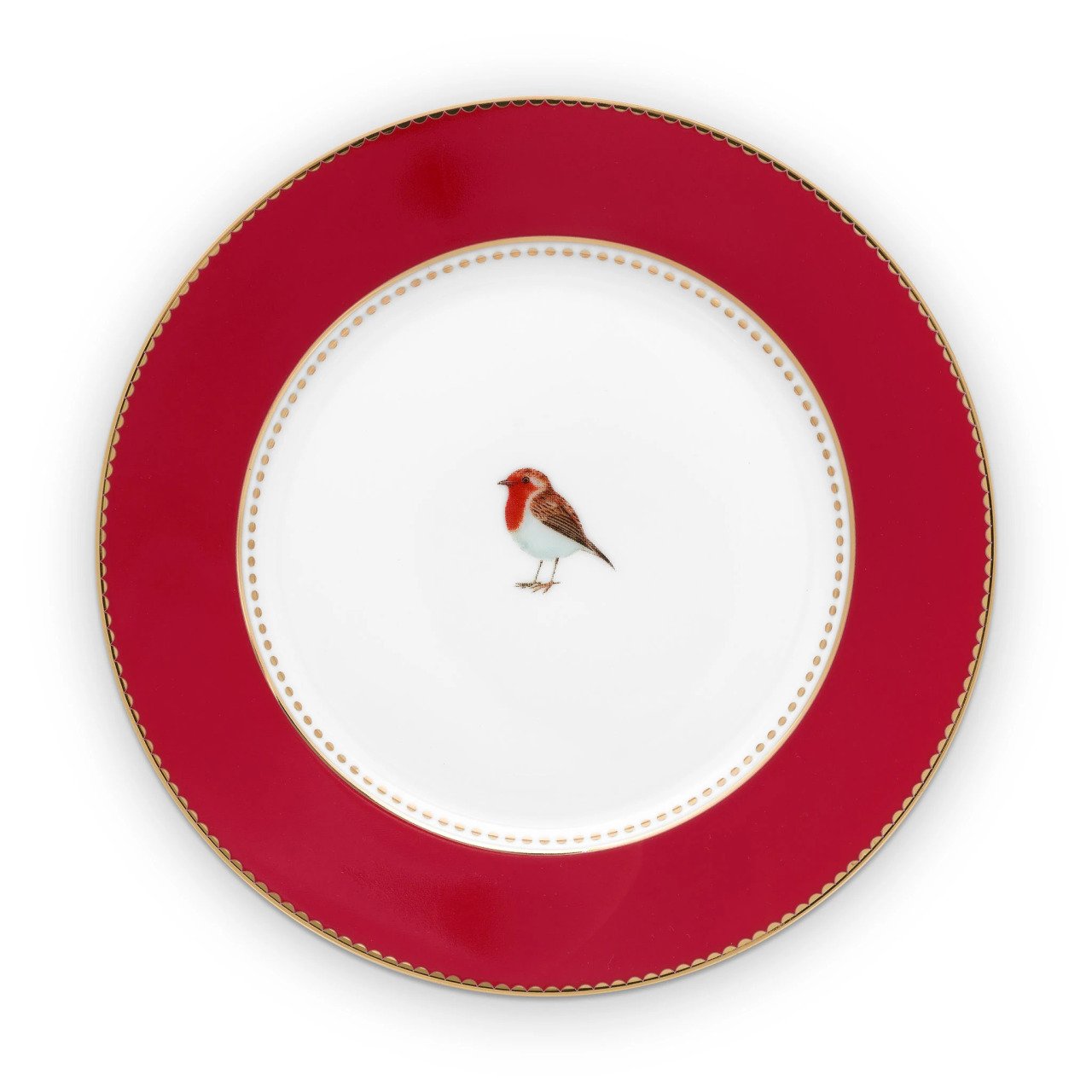 Love Birds Tabak 17 Cm, Kırmızı