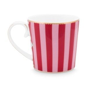 Love Birds Büyük Mug, Kırmızı / Pembe 250 ML