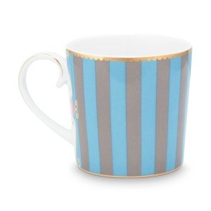 Love Birds Küçük Mug, Mavi / Haki 150 ML