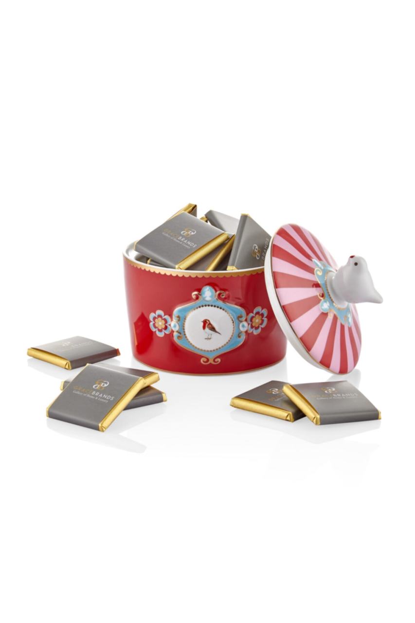 Pip Studio Love Birds Kırmızı Porselen Şekerlik 300 Ml