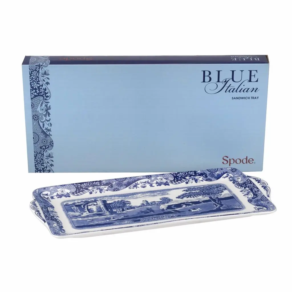 Spode Blue Italian Sandviç tepsisi