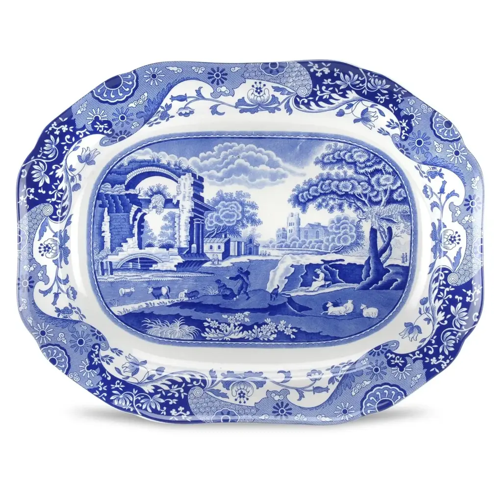 Spode Blue Italian Oval servis 35cm