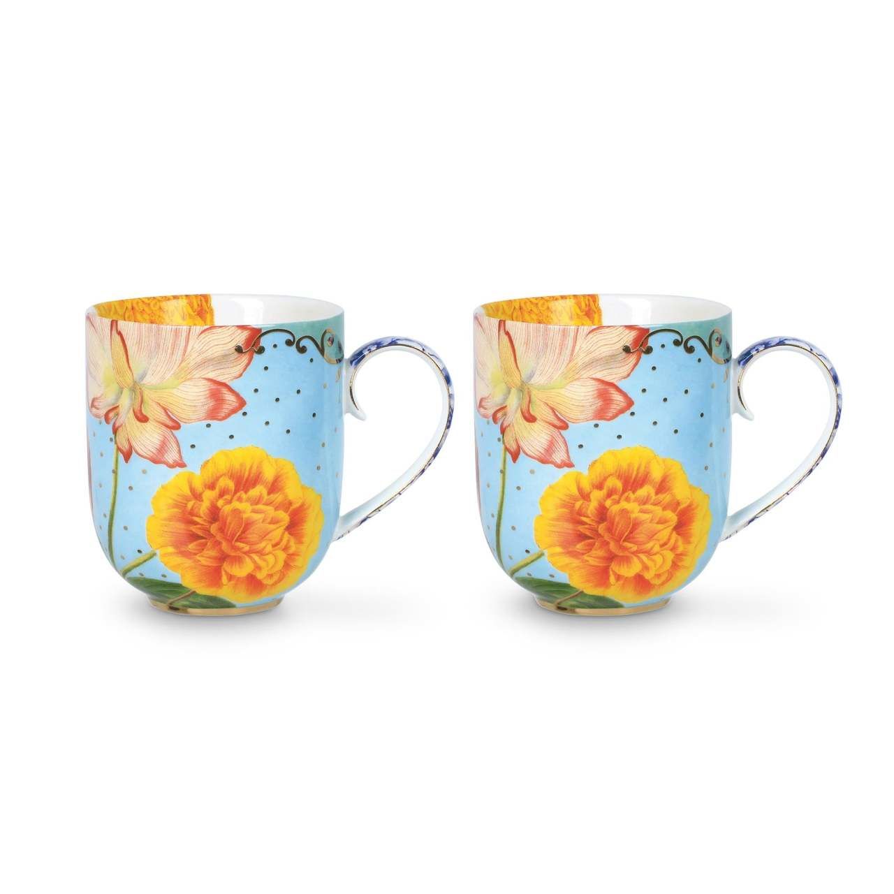 Pip Studio Royal Mavi Porselen Kupa Seti 325 Ml