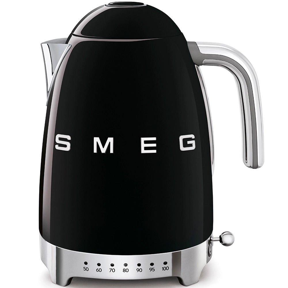 Smeg Retro Serisi Siyah Isı Ayarlı Kettle