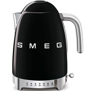 Smeg Retro Serisi Siyah Isı Ayarlı Kettle