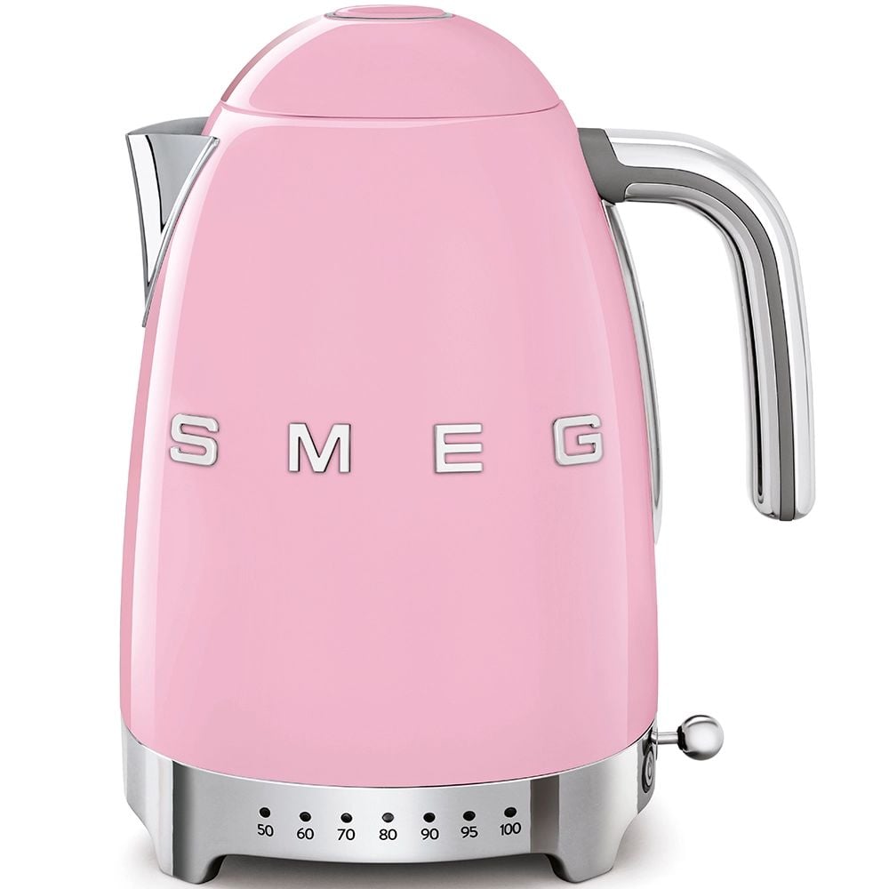 Smeg Retro Serisi Pembe Isı Ayarlı Kettle