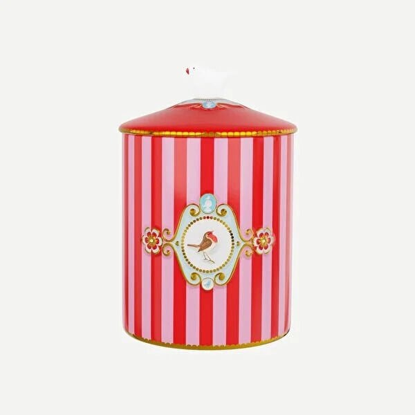 Kırmızı Pembe Porselen Saklama Kabı 1300 Ml Love Birds Collection by Pip Studio